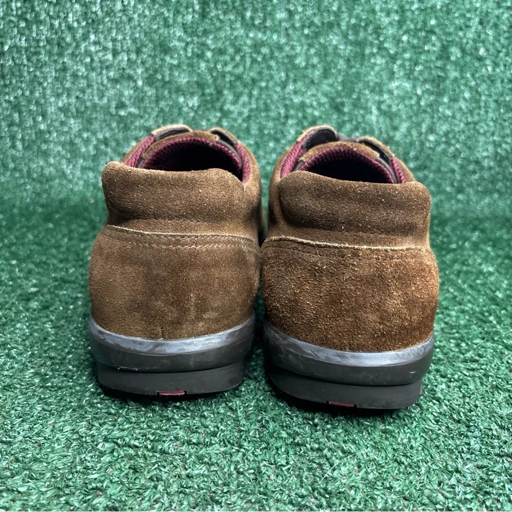 Prada 4E1252 Low Top Lace Up Sneakers Brown Suede Italy Mens Size US 10 - Picture 4 of 12